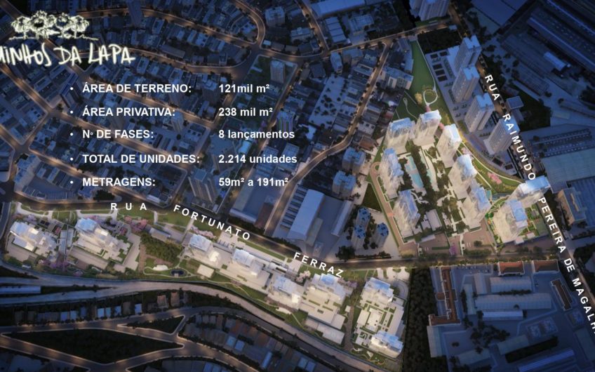 Caminhos da Lapa – Home Club, aptos 62 m2 a partir de 498 mil, total infraestrutura de lazer. Pronto para morar, 5 minutos metrô Lapa.