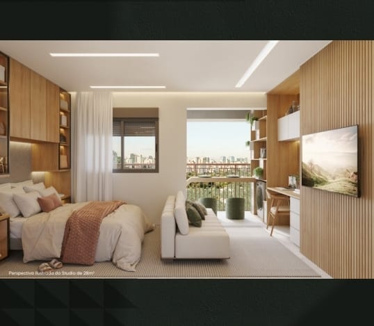 Oriz, by Plano e Plano. Apartamento a partir de 285 mil , 28 m2 , há apenas 1 km do shopping Ibirapuera, no bairro do Campo Belo. 5 minutos da Estação Eucaliptos , linha lilás, em SP.