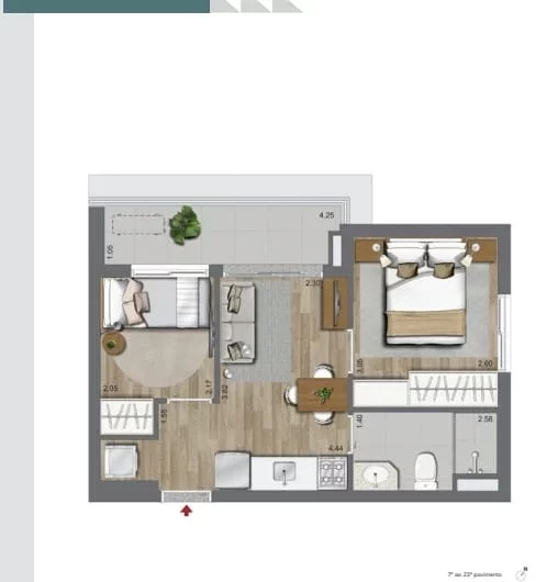 Oriz, by Plano e Plano. Apartamento a partir de 285 mil , 28 m2 , há apenas 1 km do shopping Ibirapuera, no bairro do Campo Belo. 5 minutos da Estação Eucaliptos , linha lilás, em SP.