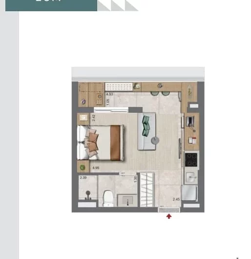 Oriz, by Plano e Plano. Apartamento a partir de 285 mil , 28 m2 , há apenas 1 km do shopping Ibirapuera, no bairro do Campo Belo. 5 minutos da Estação Eucaliptos , linha lilás, em SP.
